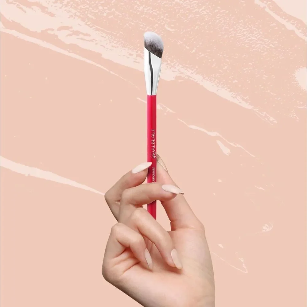 193 2pcs Red Angled Under Eye Makeup Precision Face Blending concealer brushes